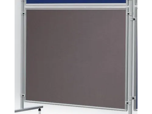 Presentatiewand Hxb 150X120Cm Aluminium Frame Grijze Vilt