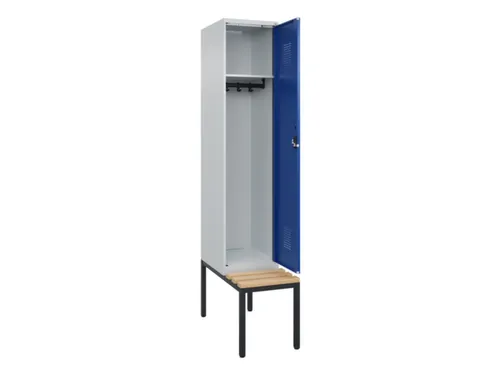 locker met bank,HxBxD 2120x400x815mm,1vak,vak B 400mm,cilinderslot