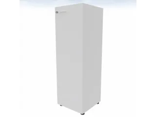 kantoorkast,HxBxD 1310x430x450mm,2xhouten vloer,3ordnerhoogte,romp wit - 3