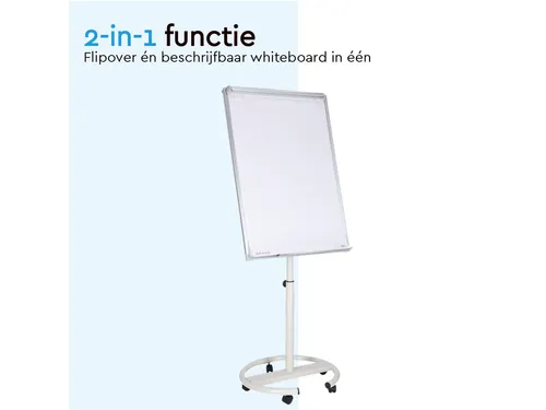 BRASQ Flipover Mobiel Deluxe 70x100cm Magnetisch Wit met accessoires