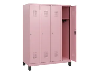 schoollocker,HxBxD 1630x1200x500mm,4vak,vak B 300mm,cil.-slot,voeten - 1