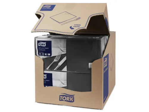 Tork 477864 Soft Lunchservet zwart