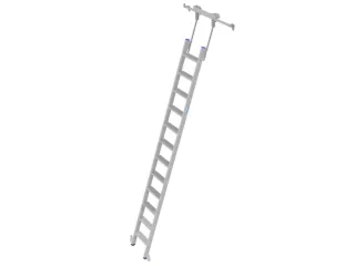 verrijdbare stellingladder,balk L 3,2m,v. H tot 3,3m,12,treden - 1