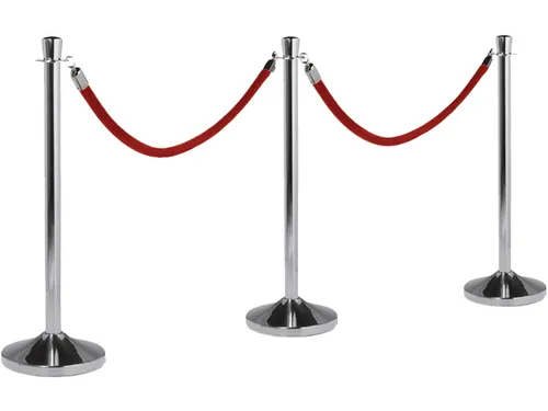 Afzetkoord Securit 150cm zwart met goudkleurige knop