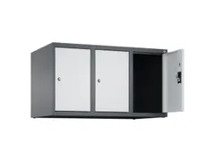 opzetkast,v. locker,3vak.,vak B 300mm,HxBxD 500x900x500mm,cilinderslot