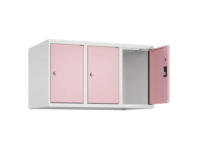 opzetkast,v. locker,3vak.,vak B 300mm,HxBxD 500x900x500mm,cilinderslot