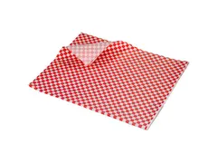 Vetvrij papier Rood-Wit geblokt 25x20cm 500 stuks