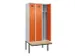 locker met bank,voor scheiding van kleding,HxBxD 2120x900x815mm,3vak