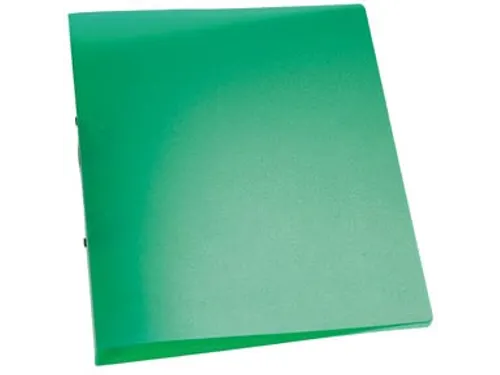 Ringmap A4 PP 2 Ringen 25mm Transparant Groen
