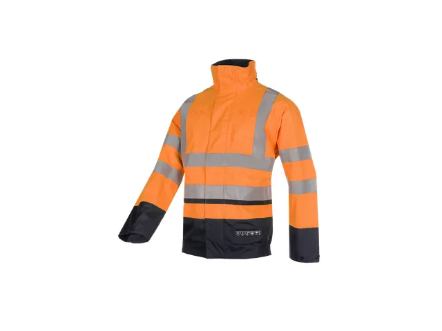 Sioen 9396 Jibou Werkjas Fluo oranje/marineblauw maat XL