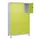 lockerkast,HxBxD 1950x1200x500mm,3x3vakken,vak B 400mm,cil.-slot