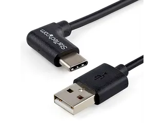 USB-A naar USB-C kabel 1 Meter Rechts Gehoekt USB 2.0 - 1