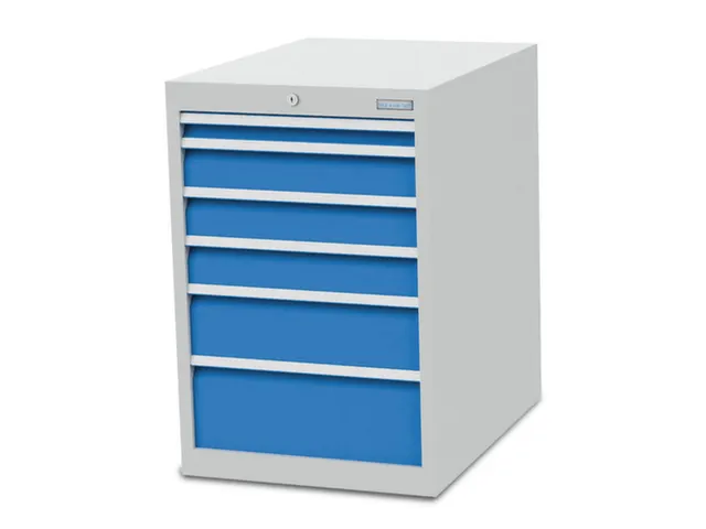 ladekast,HxBxD 819x555x736mm,6lade(n),volledig uittrekbaar