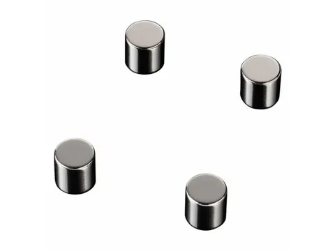 Glasbordmagneten Naga 10x10xmmcylinder set a 4st. zilver