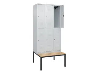 Dubbeldekse dekenkist,HxBxD 2120x900x815mm,3x2vak.,vak B 300mm - 2