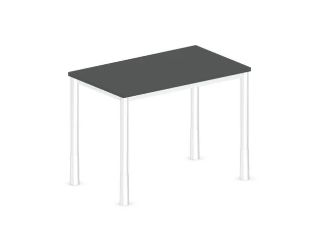 In hoogte verstelbaar bureau,HxBxD 720-840x1000x600mm,MS-donkergrijs