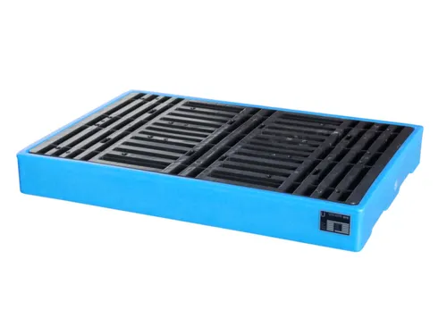 Platte Bodemopvangbak Opvangvolume 150l Pe 150x 1260x 860mm Pe-Pallet