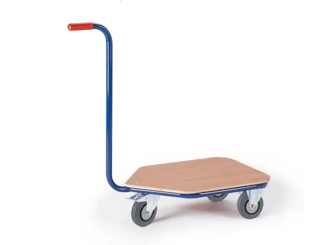 rolplateau met duwstang,draagverm. 200kg,laadvl. LxB 600x450mm