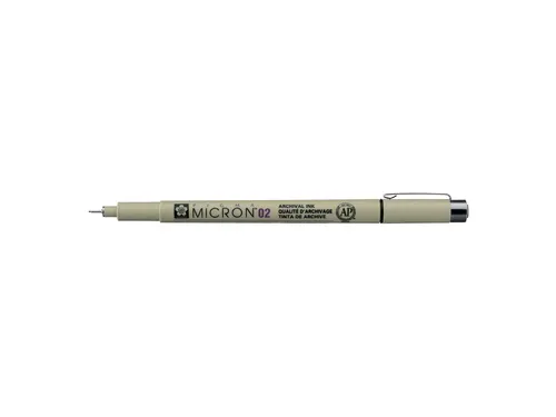 Fineliner Sakura pigma micron 02 zwart 0.3mm