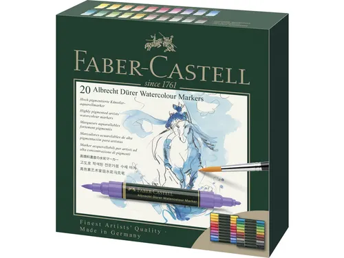 Aquarel marker Faber-Castell Albrecht Dürer doos a 20 stuks