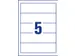 Etiquette dorsale Avery Large 54x190mm blanc