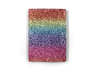 Notitieboek Paperclip Rainbow A5 lijn 96 vel 100gr glitter - 1