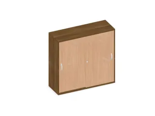 Schuifdeurkast 1150x1200x430mm Decor Romp Noten Decor Front Beuken - 1