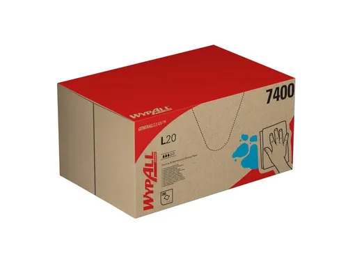 Poetsdoek WypAll L20 GeneralClean 420x330mm blauw 280 vel
