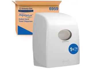 Handdoekroldispenser Kimberly Clark Aquarius wit 6959 - 1