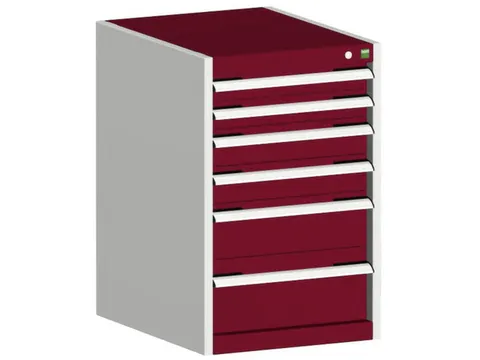ladekast HxBxD 800x525x525mm 6laden romp RAL7035 front RAL3004