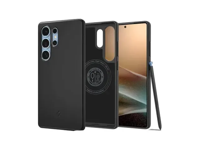 Spigen Thin Fit MagFit Samsung Galaxy S25 Ultra Hoesje Dun Zwart