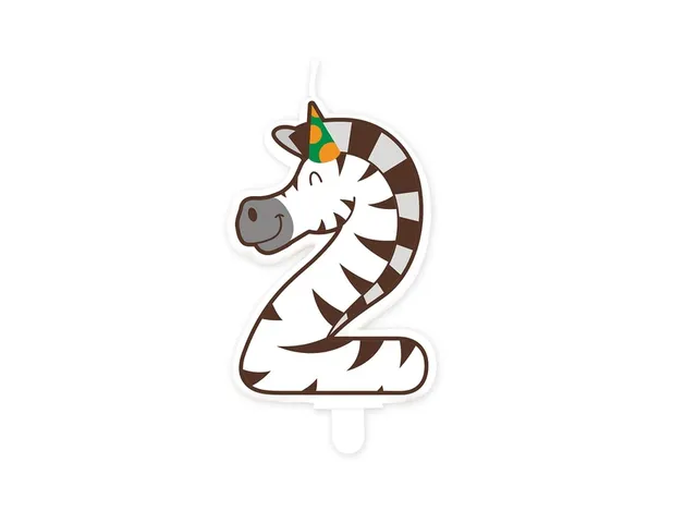 Jungle candle 2 Zebra