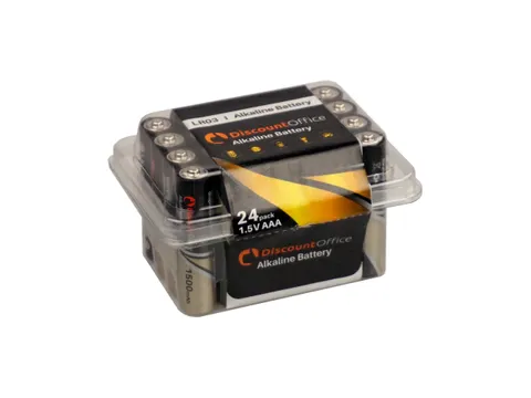 DiscountOffice Batterij AAA Pak van 24 stuks