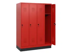 schoollocker,HxBxD 1630x1200x500mm,4vak,vak B 300mm,draaigrendel