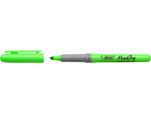 Surligneur Bic Bic Highlighter Grip vert 12 pièces