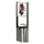 Afvalbak RVS 50 liter HxB 800x480mm binnenbak verzinkt met reclamevlak