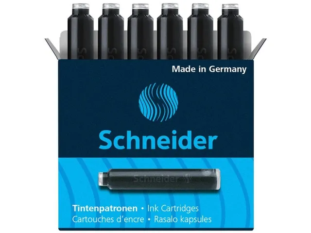 Inktpatroon Schneider Zwart 6 stuks