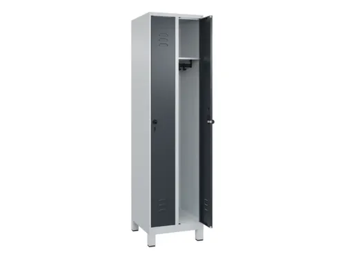 locker,HxBxD 1950x500x500mm,2vak,vak B 250mm,draaigrendel,voeten