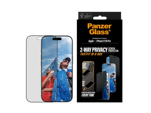 PanzerGlass Privacy Screen Protector iPhone 17 | iPhone 16 Pro | Ul
