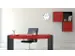Wandklok Unilux Aria Ø30,5cm zilvergrijs/wit cijferaanduiding