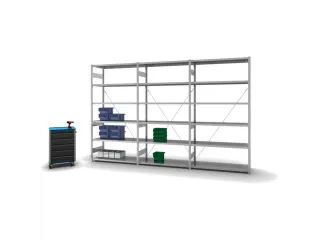 systeemstelling,aanbouwveld,HxBxD 2500x1310x535mm,vakl. 230kg - 3