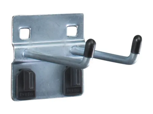 dubbele haak,v. perfoplaat,L 75mm