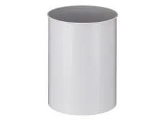 Ronde Papierbak Metaal 15 Liter Grijs
