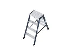 dubbele ladder,beide zijden,2x4treden,Stand H 0,4m,balk L 0,9m