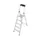 trapladder,eenzijdig,5treden,bordes met profiel,Stand H 1,05m