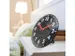 Horloge de table Nextime Duomo Mini 20 cm noir avec un verre bombé