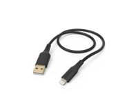 Oplaadkabel Flexible, USB-A - Lightning, 1,5 m, silicone, zwart