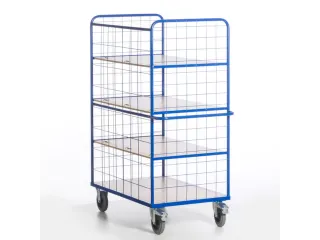 etagewagen,draagverm. 600kg,4etage(s),laadvl. LxB 1200x740mm,houtetage - 10