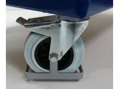 voetbescherming,v. zwenk-/bokwiel,v. wiel Ø 200mm,staal verzinkt