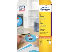 Avery Zweckform L6015-25 CD etiketten diameter 117 mm Wit 50 stuks